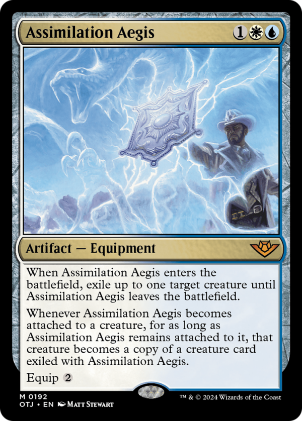 Assimilation Aegis (OTJ-192) - Outlaws of Thunder Junction Foil [Mythic] on Sale