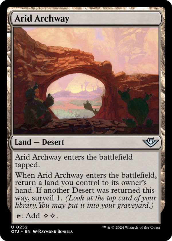 Arid Archway (OTJ-252) - Outlaws of Thunder Junction [Uncommon] Online Sale