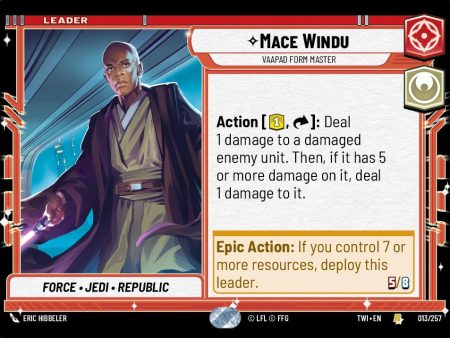 Mace Windu - Vaapad Form Master (013 257) [Twilight of the Republic] Online Sale