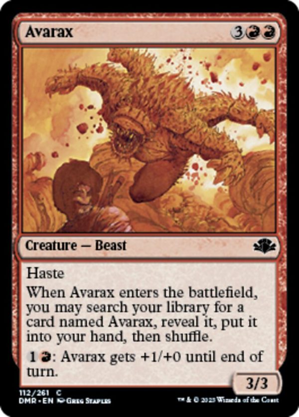 Avarax (DMR-112) - Dominaria Remastered [Common] Supply