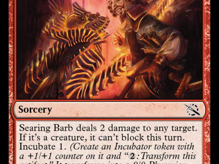 Searing Barb (MOM-163) - March of the Machine [Common] For Sale