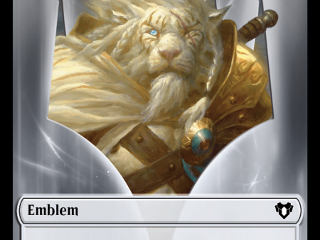 Ajani Steadfast Emblem    Wizard Double-Sided Token [Commander Masters Tokens] For Sale