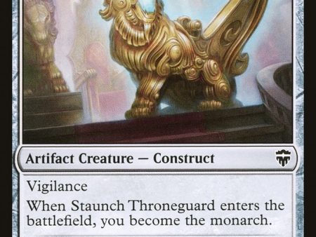 Staunch Throneguard (CMR-344) - Commander Legends [Common] Hot on Sale