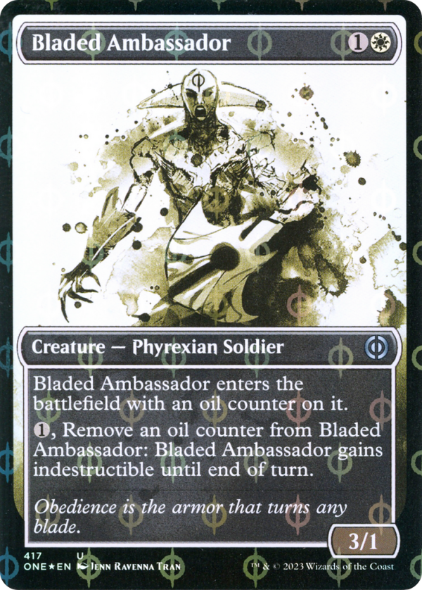 Bladed Ambassador (ONE-417) - Phyrexia: All Will Be One: (Showcase) Foil [Uncommon] Cheap