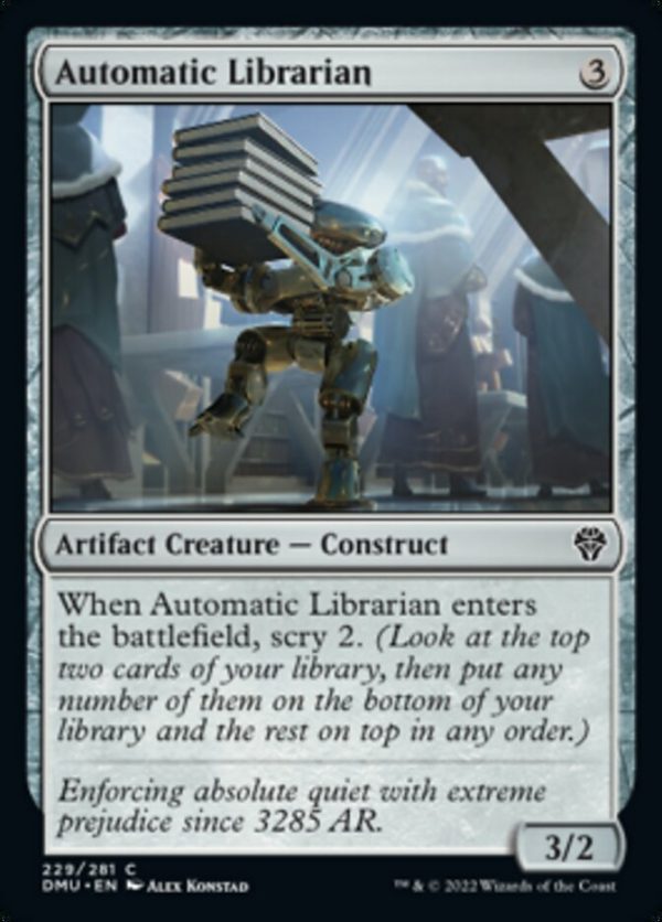 Automatic Librarian (DMU-229) - Dominaria United [Common] on Sale