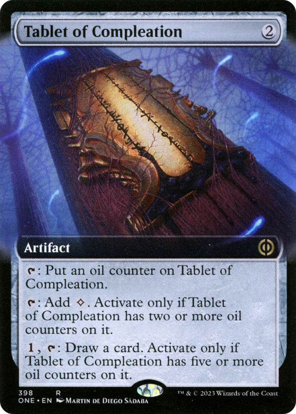 Tablet of Compleation (ONE-398) - Phyrexia: All Will Be One: (Extended Art) [Rare] Fashion