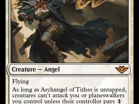 Archangel of Tithes (OTJ-002) - Outlaws of Thunder Junction Foil [Mythic] Discount