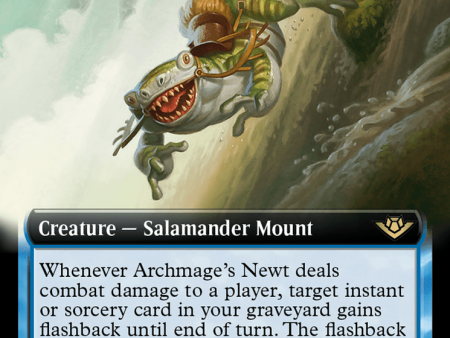 Archmage s Newt (OTJ-316) - Outlaws of Thunder Junction: (Extended Art) Foil [Rare] on Sale