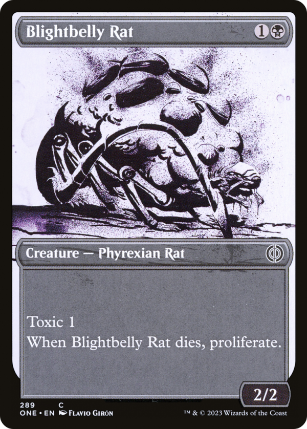 Blightbelly Rat (ONE-289) - Phyrexia: All Will Be One: (Showcase) [Common] Online now