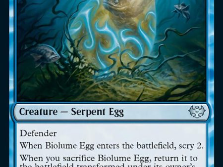 Biolume Egg    Biolume Serpent (VOW-049) - Innistrad: Crimson Vow: (Double Faced Transform) [Uncommon] on Sale