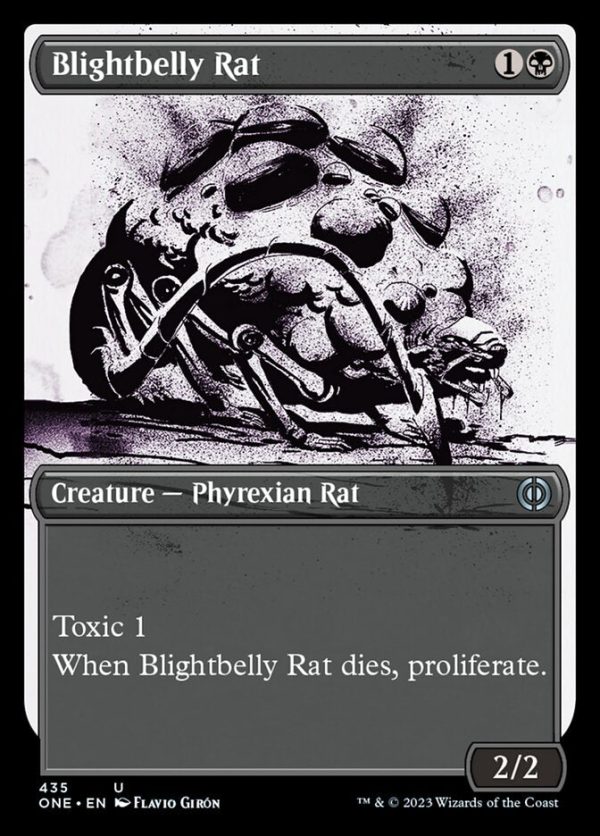 Blightbelly Rat (ONE-435) - Phyrexia: All Will Be One: (Showcase) Foil [Uncommon] Online now