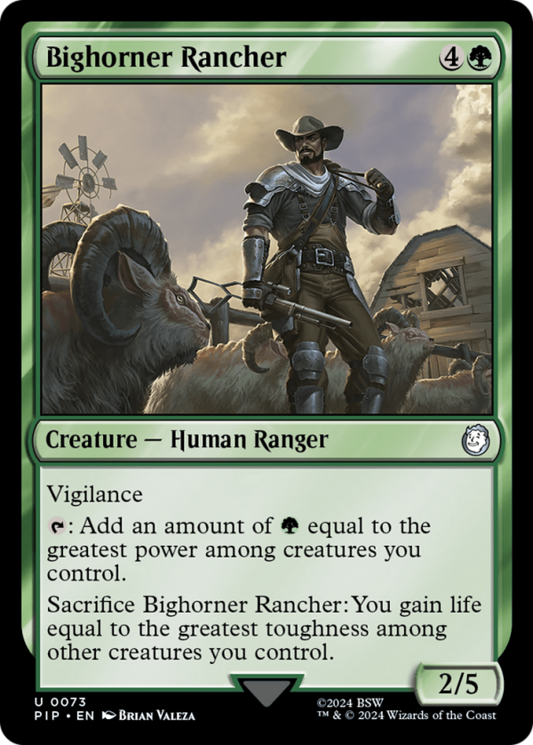 Bighorner Rancher (PIP-073) - Fallout [Uncommon] Online Sale