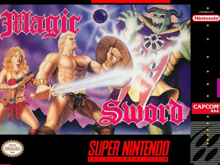 MAGIC SWORD  - SNES (W BOX) For Sale