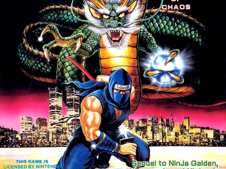 NINJA GAIDEN II: THE DARK SWORD OF CHAOS  - NES (W BOX & MANUAL) Fashion