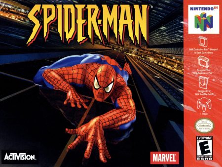 SPIDER-MAN  - N64 (W BOX & MANUAL) on Sale